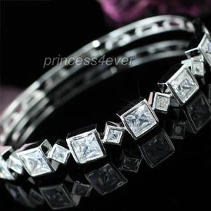 7 Carat Princess Cut Created Diamond Bangle XSB082