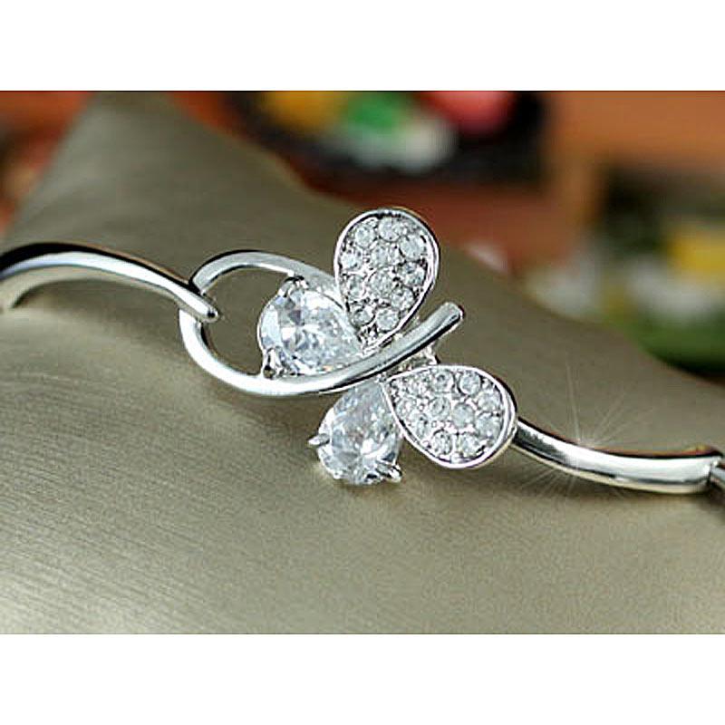 3 Carat Butterfly Fashion Bangle use Austrian Crystal XB092
