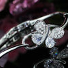 Load image into Gallery viewer, 3 Carat Butterfly Fashion Bangle use Austrian Crystal XB092