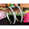 Load image into Gallery viewer, 1.5&quot; Bling Hoop Earrings use Austrian Crystal XE004