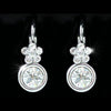 Load image into Gallery viewer, 2.5 Carat Flower Earrings use Austrian Crystal XE050