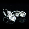 Load image into Gallery viewer, 2.5 Carat Flower Earrings use Austrian Crystal XE050