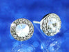 Load image into Gallery viewer, 3 Carat Round Stud Earrings use Austrian Crystal XE076