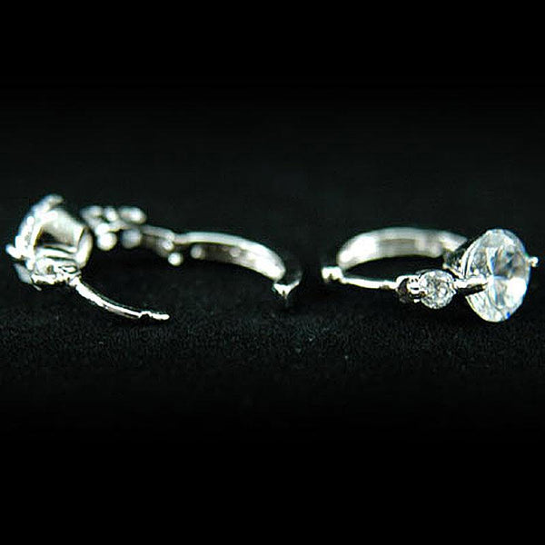 3 Carat CZ Cubic Zirconia Cubic Zirconia Huggie Earrings XE163