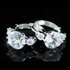 Load image into Gallery viewer, 3 Carat CZ Cubic Zirconia Cubic Zirconia Huggie Earrings XE163