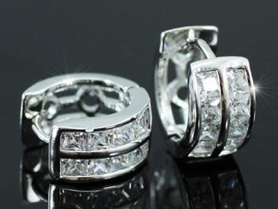 1.5 Carat Created Diamond Bling Huggie Earrings XE184