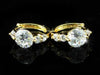 Load image into Gallery viewer, 3 Carat Created Diamond Gold Huggie Earrings XE190