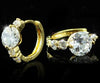 Load image into Gallery viewer, 3 Carat Created Diamond Gold Huggie Earrings XE190