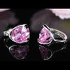 Load image into Gallery viewer, 2.5 Carat Pink Created Sapphire Small Huggie Earrings XE244