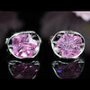 Load image into Gallery viewer, 2.5 Carat Pink Created Sapphire Small Huggie Earrings XE244