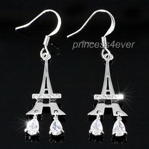 Eiffel Tower Earrings use Austrian Crystal XE254