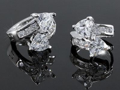 1.5 Carat Cubic Zirconia Bling Huggie Earrings XE257