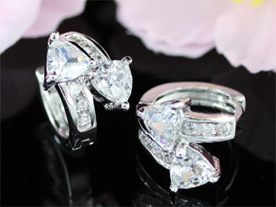 1.5 Carat Cubic Zirconia Bling Huggie Earrings XE257
