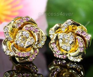 Rose Gold Plated Earrings use Swarovski Crystal XE276