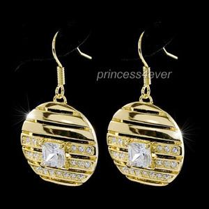 Vintage Style Gold Plated Earrings use Swarovski Crystal XE281