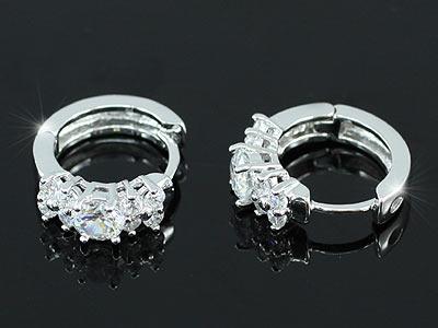 1 Carat CZ Cubic Zirconia Cubic Zirconia Huggie Earrings XE321