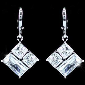 Dangle 3 Carat Created Diamonds Earrings XE329