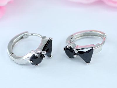 1 Carat Black Onyx Huggie Earrings XE331