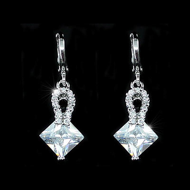 2 Carat CZ Cubic Zirconia Dangle Earrings XE399