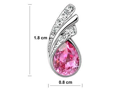 1.5 Carat Hot Pink Pear Cut Stone Earrings XE471