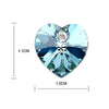 Load image into Gallery viewer, 3 Carat Aqua Blue Heart Earrings use Austrian Crystal XE502