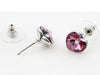 Load image into Gallery viewer, 3 Carat Pink Heart Earrings use Austrian Crystal XE504
