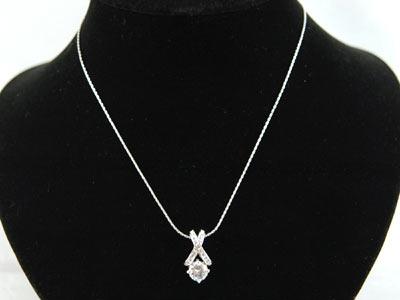 3 Carat Pendant Necklace use Austrian Crystal XN021