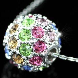 Multi-Colour Ball Necklace use Swarovski Crystal XN092