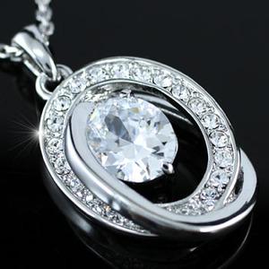 5 Carat CZ Cubic Zirconia Pendant Necklace XN167