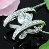 Load image into Gallery viewer, 2 Carat Ring Shape Necklace use Austrian Crystal XN213