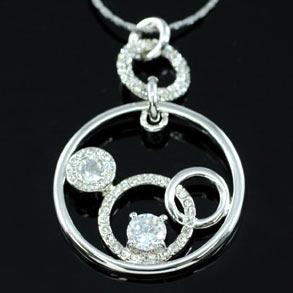 Mickey Pendant Necklace use Swarovski Crystal XN221