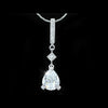 Load image into Gallery viewer, 2 Carat Pear Cut Created Diamond Pendant Necklace XN254