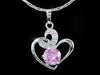 Load image into Gallery viewer, 1.25 Carat Created Pink Sapphire Heart Pendant &amp; Necklace XN260