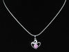 Load image into Gallery viewer, 1.25 Carat Created Pink Sapphire Heart Pendant &amp; Necklace XN260