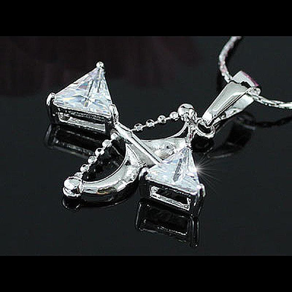 2 Carat Created Diamond Love Arrow Pendant Necklace XN262