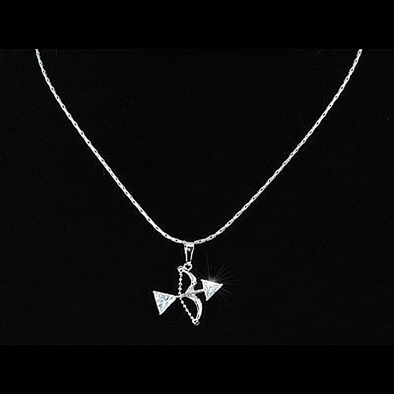 2 Carat Created Diamond Love Arrow Pendant Necklace XN262