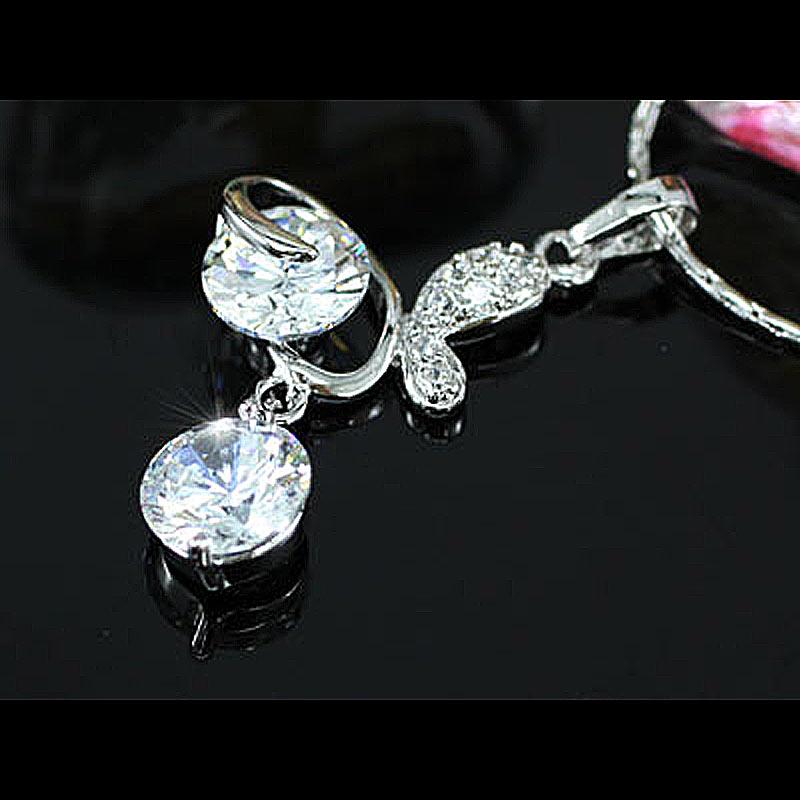 3 Carat Butterfly CZ Cubic Zirconia Pendant Necklace XN290