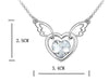 Load image into Gallery viewer, 3 Carat Heart Necklace use Austrian Crystal XN371