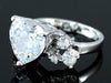 Load image into Gallery viewer, 4 Carat Heart CZ Cubic Zirconia Ring use Austrian Crystal XR086