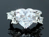 Load image into Gallery viewer, 4 Carat Heart CZ Cubic Zirconia Ring use Austrian Crystal XR086