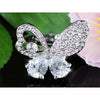 Load image into Gallery viewer, 3 Carat Butterfly Ring use Austrian Crystal Free Size XR100