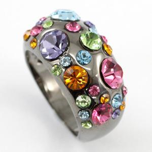 Multi-Color Fashion Ring use Swarovski Crystal XR147