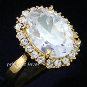 5 Carat Created CZ Cubic Zirconia Ring use Austrian Crystal XR166