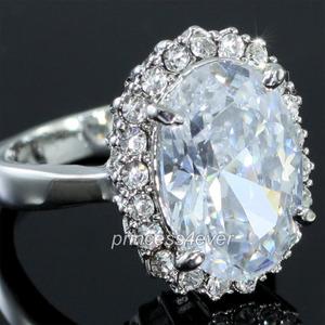 5 Carat CZ Cubic Zirconia Ring use Austrian Crystal XR167