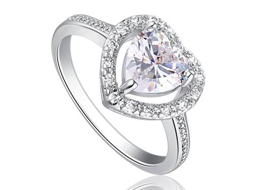 1.5 Carat Sparkling Heart CZ Cubic Zirconia Ring XR193