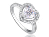 Load image into Gallery viewer, 1.5 Carat Sparkling Heart CZ Cubic Zirconia Ring XR193