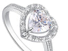 Load image into Gallery viewer, 1.5 Carat Sparkling Heart CZ Cubic Zirconia Ring XR193