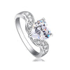 Load image into Gallery viewer, 2 Carat Sparkling Heart CZ Cubic Zirconia Ring XR194