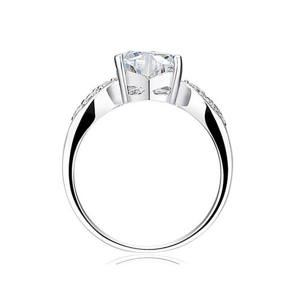 2 Carat Sparkling Heart CZ Cubic Zirconia Ring XR194