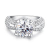 Load image into Gallery viewer, 2 Carat Sparkling Round Cut Cubic Zirconia CZ Cubic Zirconia Ring XR201